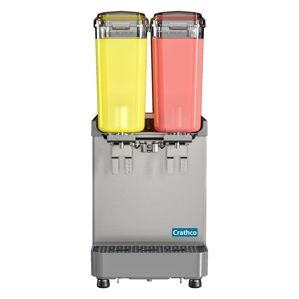Crathco SR-2E-16 Classic Pro™ Bubbler® Refrigerated Drink Dispenser w/ (2) 2 2/5 gal Bowl, Mixing, 120v