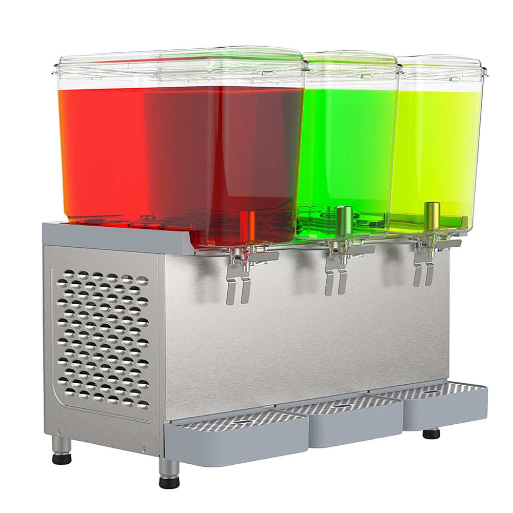 Crathco SR-35 Classic Pro™ Bubbler® Refrigerated Drink Dispenser w/ (3) 4 3/4 gal Bowls, Mixing, 120v