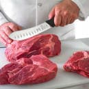 Mercer Culinary M13716 8" Granton Butcher Knife w/ Black Textured Glass-Reinforced Nylon Handle, High-Carbon German Steel thumbnail 5