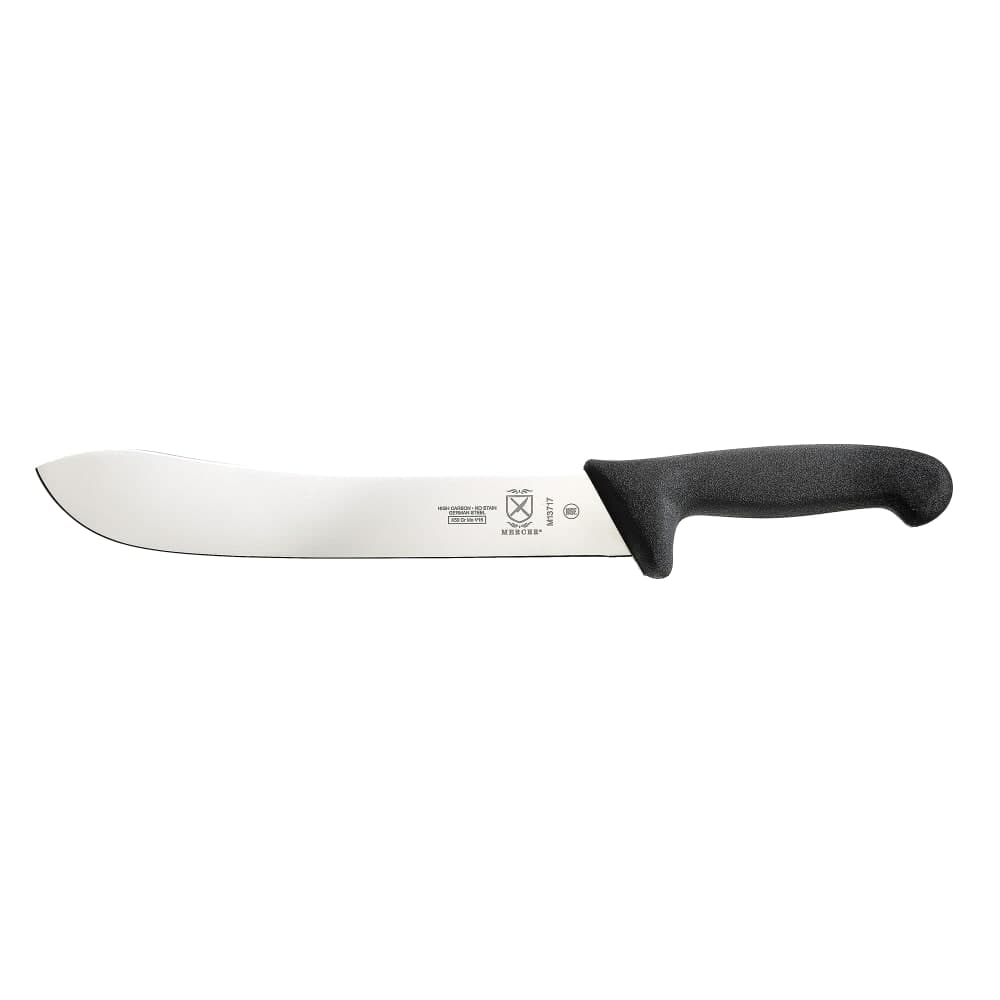Mercer Culinary M13717 10" Butcher Knife w/ Black Textured Glass-Reinforced Nylon Handle, High-Carbon German Steel