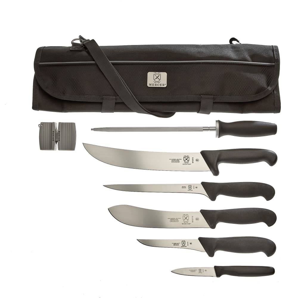 Mercer Culinary M13754 8 Piece Large Field Dressing Kit w/ Pocket Roll