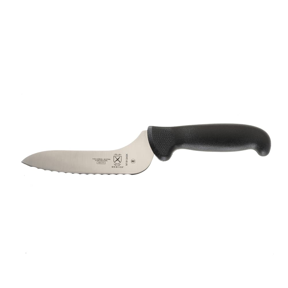 Mercer Culinary M18134BK 6" Bread Knife w/ Black Polypropylene Handle, High Carbon Japanese Steel