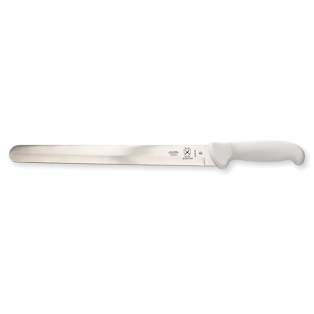 Mercer Culinary M18146 12" Slicer Knife w/ White Polypropylene Handle, High Carbon Japanese Steel