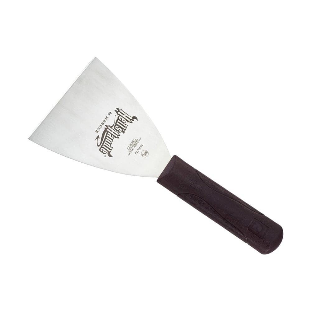 Mercer Culinary M18270 9 1/4" Grill Scraper w/ Brown Nylon Handle, Stainless Steel