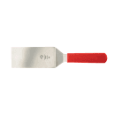 Mercer Culinary M18321RD 6" x 3" Turner w/ Red Nylon Handle, Stainless Steel thumbnail 2