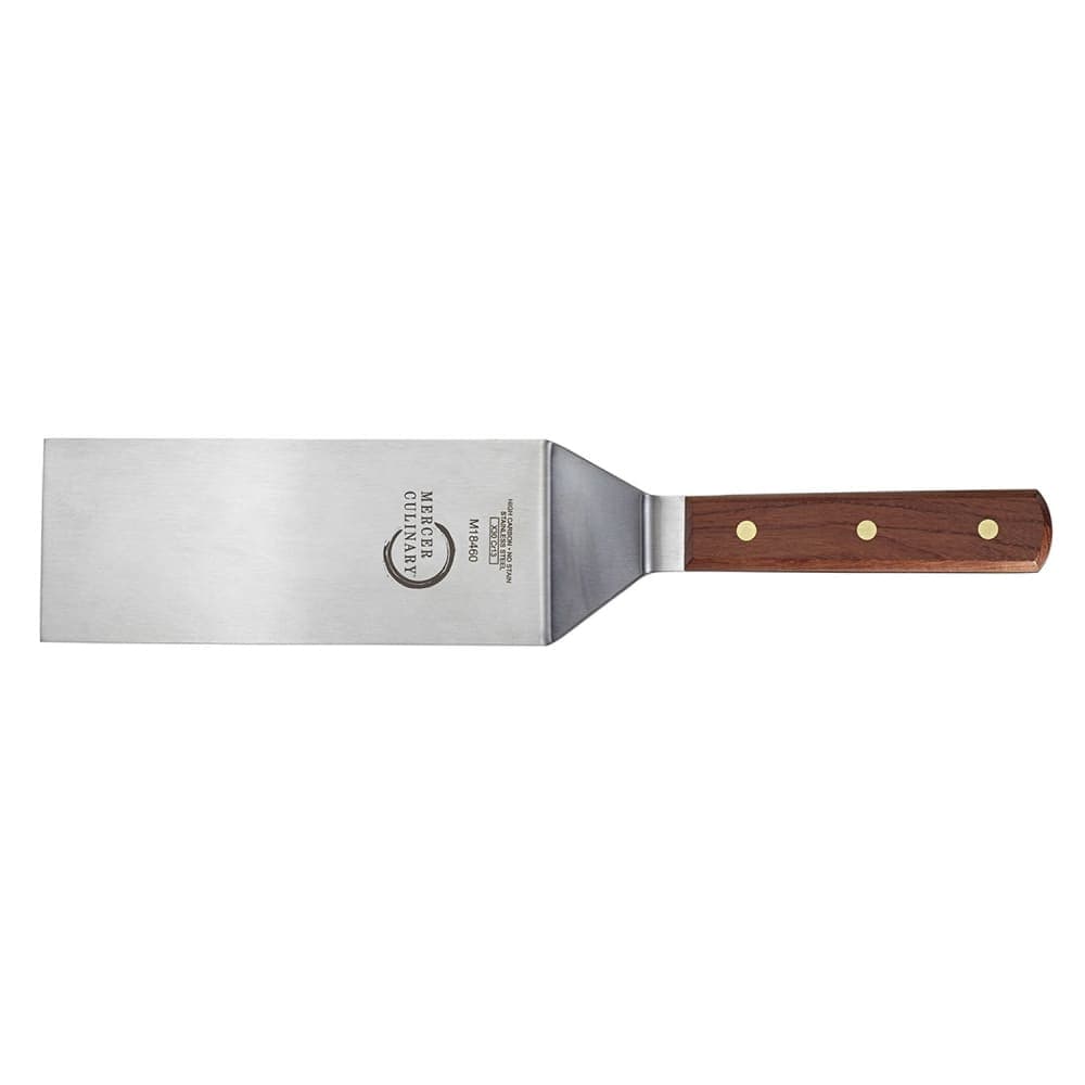 Mercer Culinary M18460 8" x 3" Turner w/ Rosewood Handle, Stainless Steel