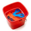 Mercer Culinary M18932 Cutting Board Holder - 8 7/8" x 5 1/8", Silicone, Blue thumbnail 3