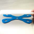 Mercer Culinary M18932 Cutting Board Holder - 8 7/8" x 5 1/8", Silicone, Blue thumbnail 5