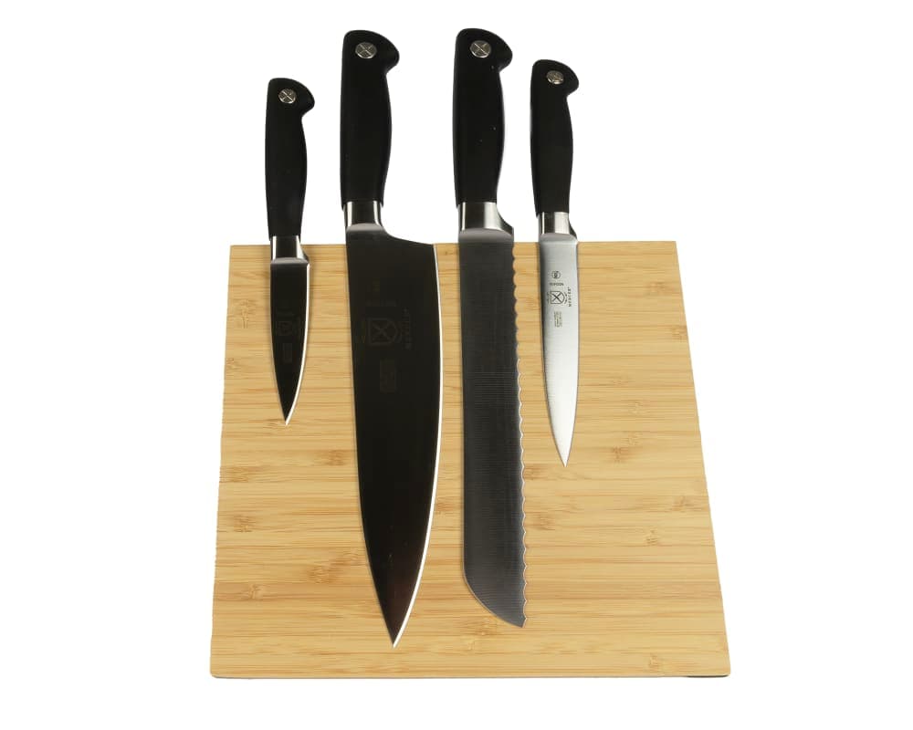 Mercer Culinary M21960BM 5 Piece Knife Set w/ Bamboo Magnetic Board