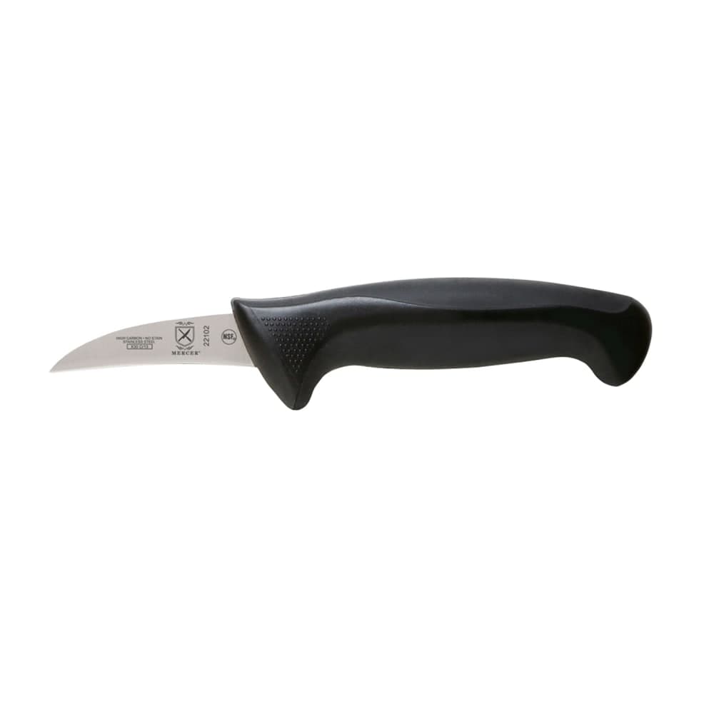 Mercer Culinary M22102 2 1/2" Peeling Knife w/ Santoprene®/Polypropylene Handle, High-Carbon Japanese Steel