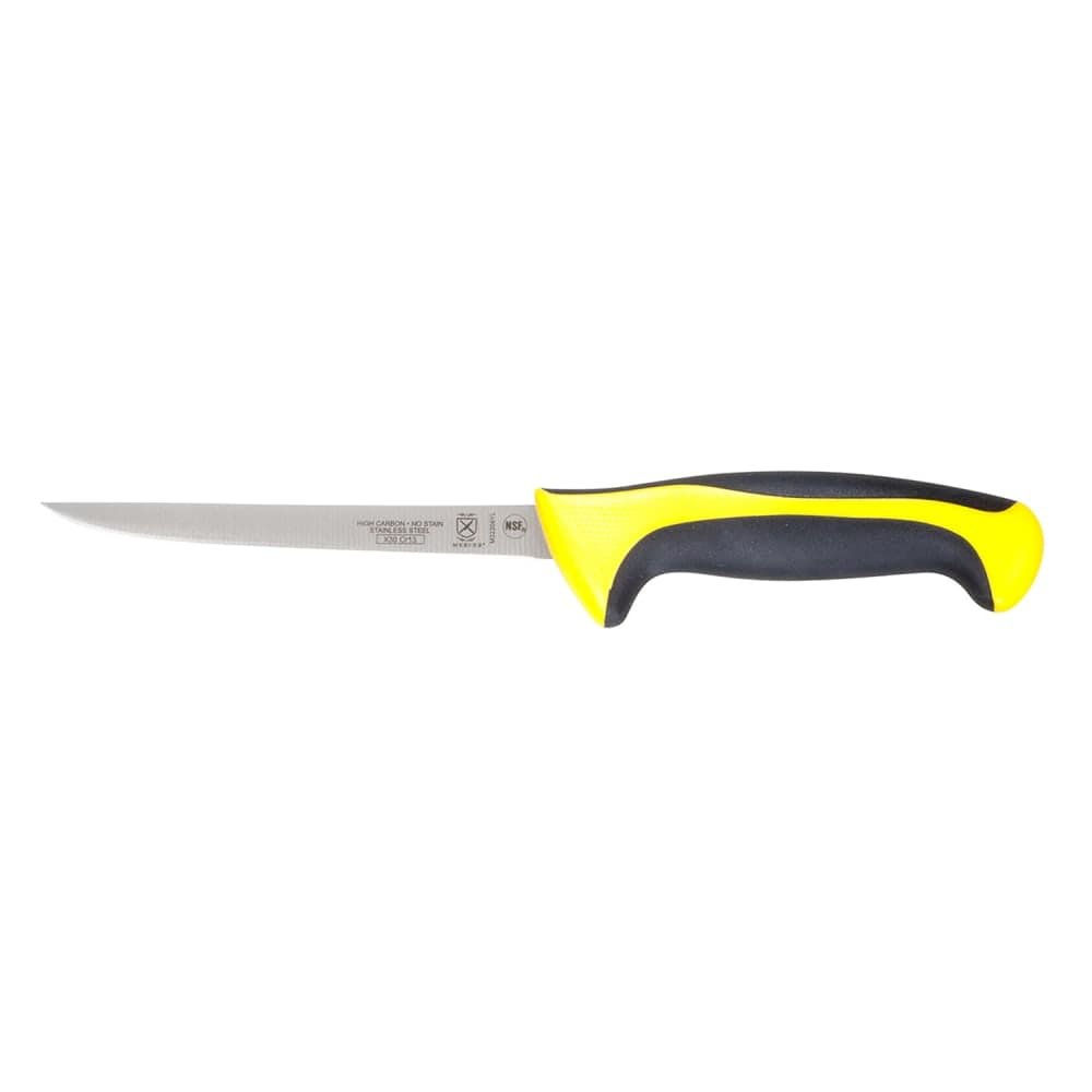 Mercer Culinary M22206YL 6" Boning Knife w/ Yellow Santoprene®/Polypropylene Handle, High Carbon Japanese Steel
