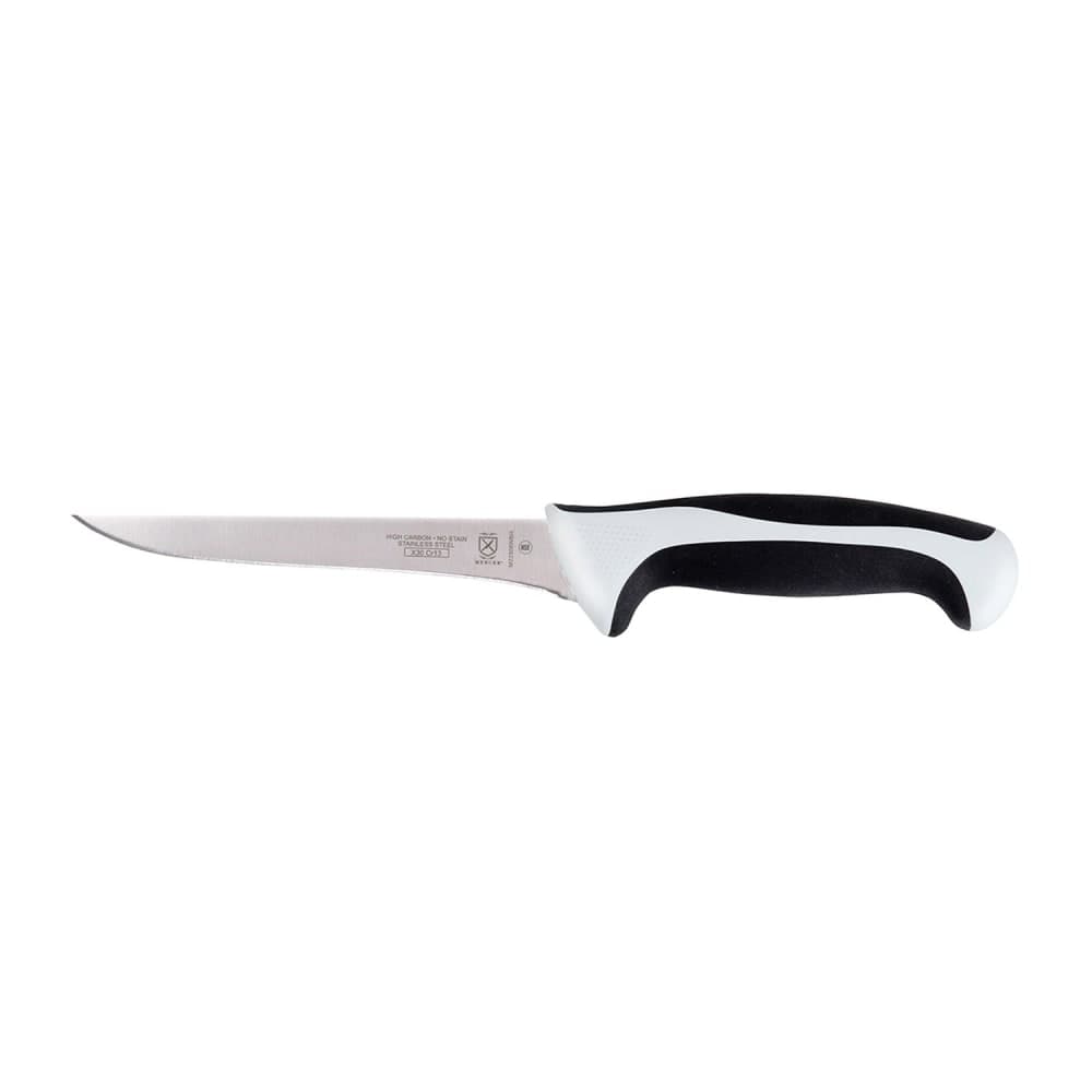 Mercer Culinary M22306WBH 6" Boning Knife w/ White Santoprene®/Polypropylene Handle, High Carbon Japanese Steel