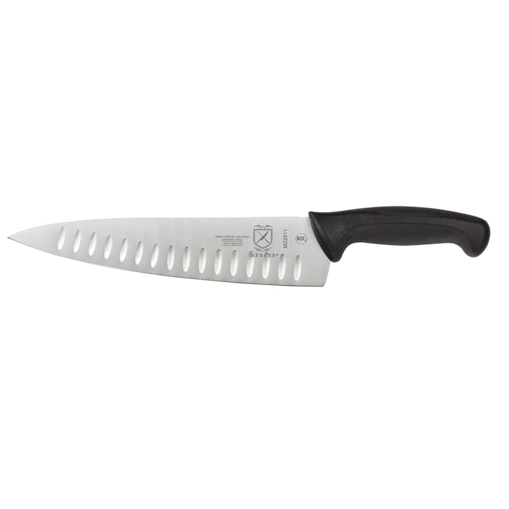 Mercer Culinary M22611 10" Chef's Knife w/ Black Santoprene®/Polypropylene Handle, High Carbon Japanese Steel