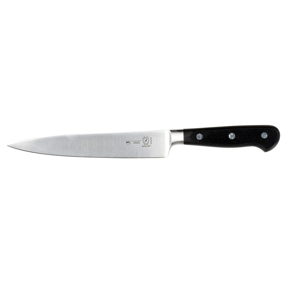 Mercer Culinary M23630 7" Fillet Knife w/ Black Ergonomic Delrin® Handle, High-Carbon German Steel