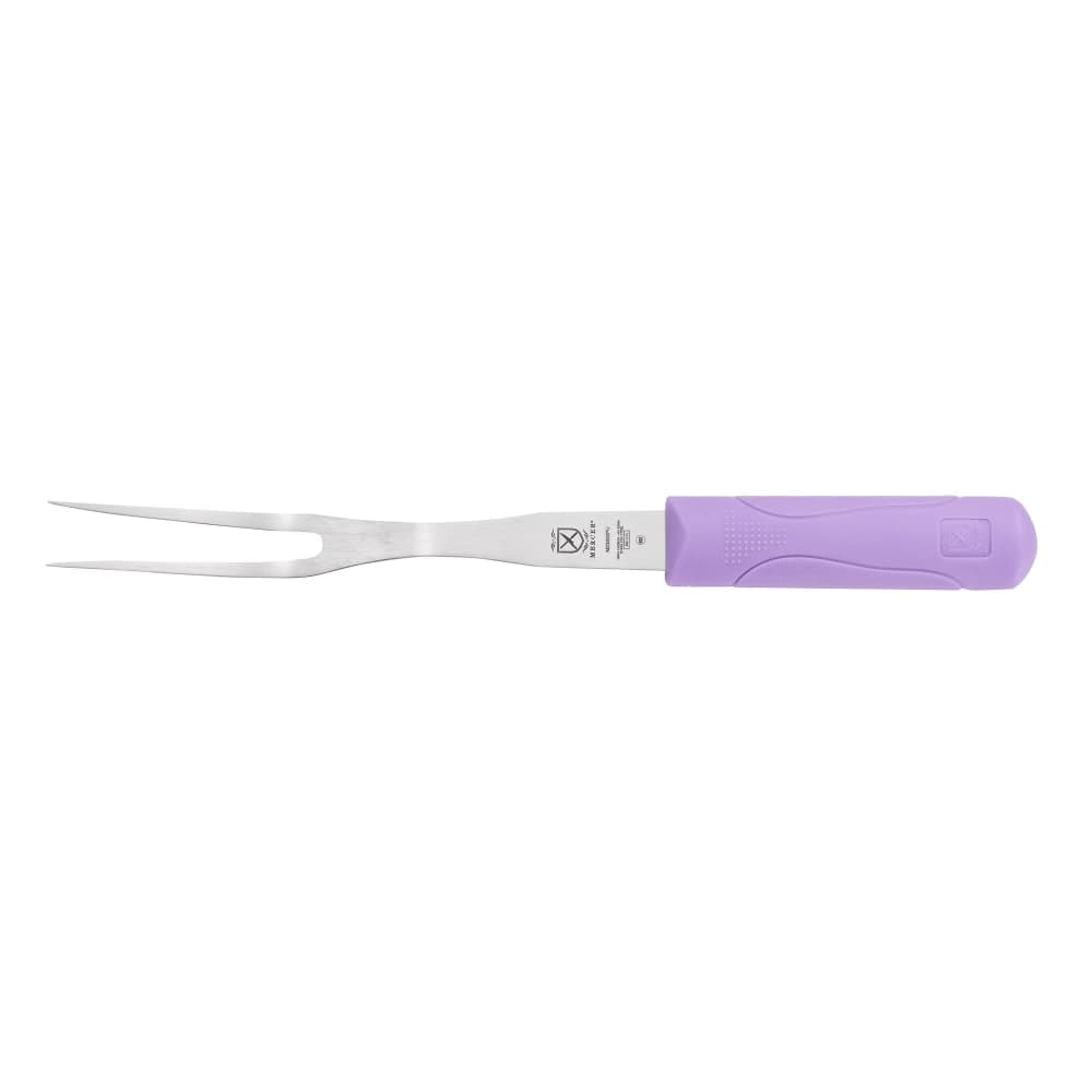 Mercer Culinary M23800PU 8" Carving Fork w/ Purple Polypropylene Handle, High Carbon Japanese Steel