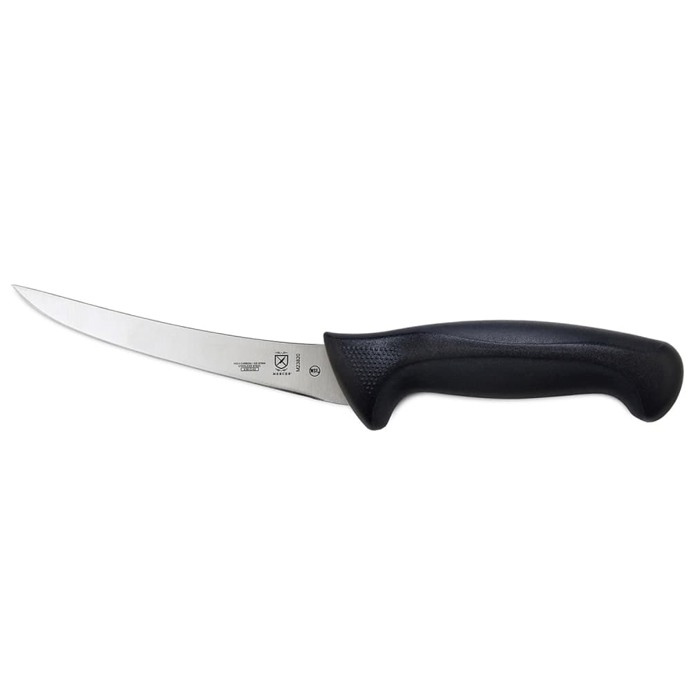 Mercer Culinary M23820 6" Boning Knife w/ Black Santoprene®/Polypropylene Handle, High Carbon Japanese Steel