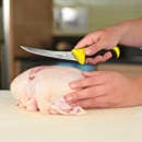 Mercer Culinary M23820YL 6" Boning Knife w/ Yellow Santoprene®/Polypropylene Handle, High Carbon Japanese Steel thumbnail 2