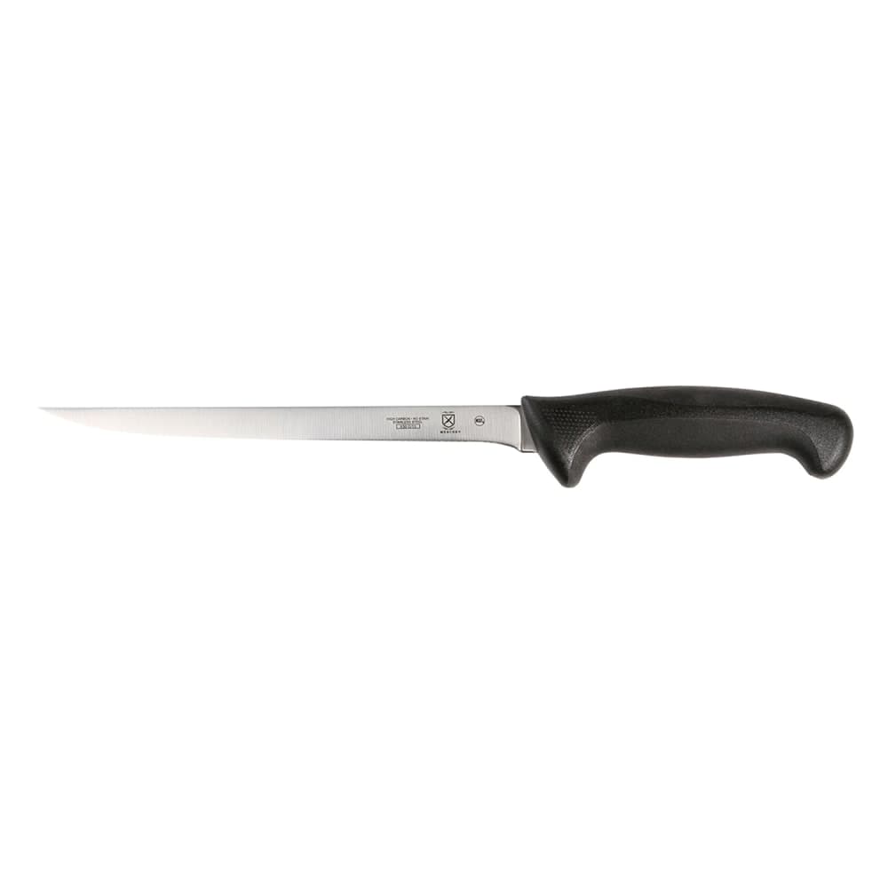 Mercer Culinary M23860 8 1/2" Fillet Knife w/ Black Santoprene®/Polypropylene Handle, High Carbon Japanese Steel