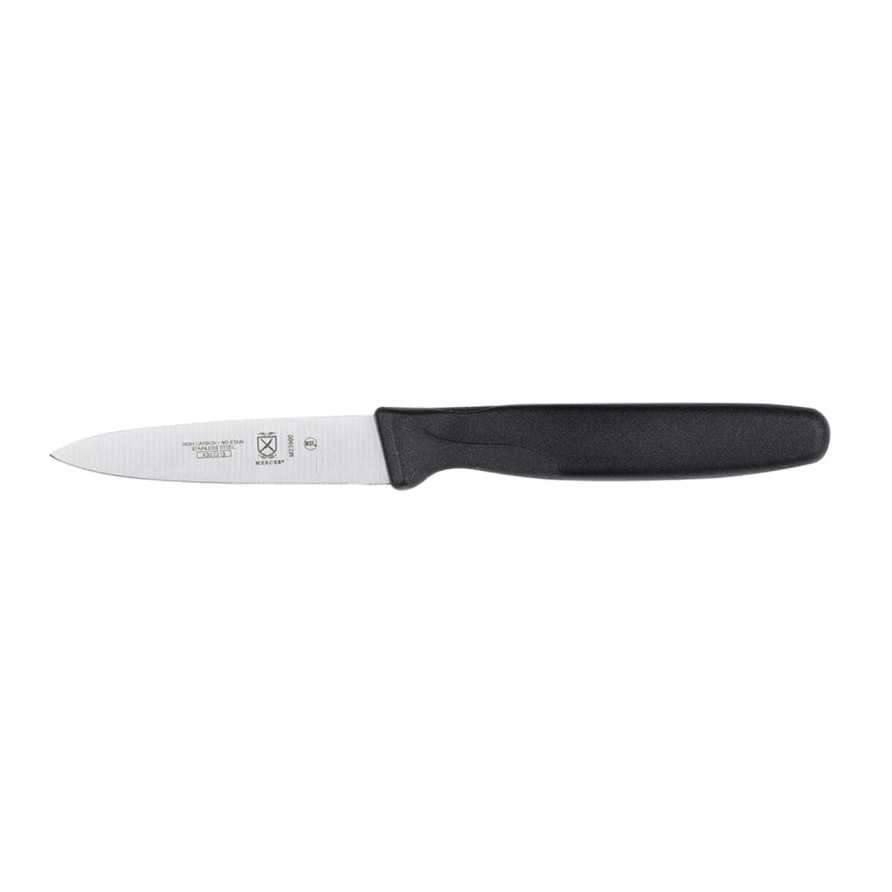 Mercer Culinary M23903 3" Paring Knife w/ Black Santoprene®/Polypropylene Handle, High Carbon Japanese Steel