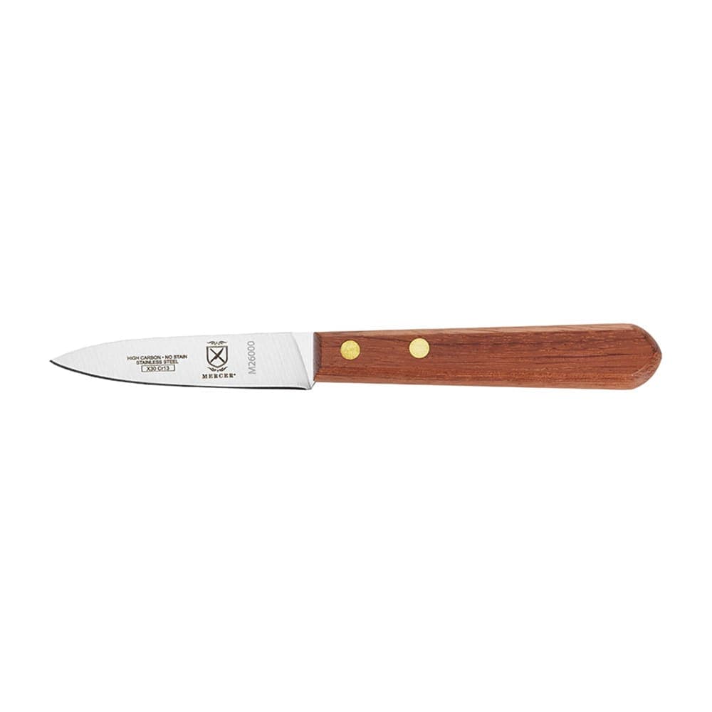 Mercer Culinary M26000 3" Paring Knife w/ Rosewood Handle, High Carbon Japanese Steel