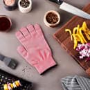 Mercer Culinary M33415PKM Medium Cut Resistant Glove - Ultra High Molecular Polyethylene, Pink w/ Green Cuff thumbnail 3