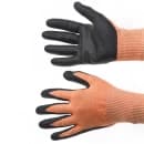 Mercer Culinary M33425L Food Processing Gloves HPPE Reinforced - Large, Orange w/ Brown Cuff thumbnail 2