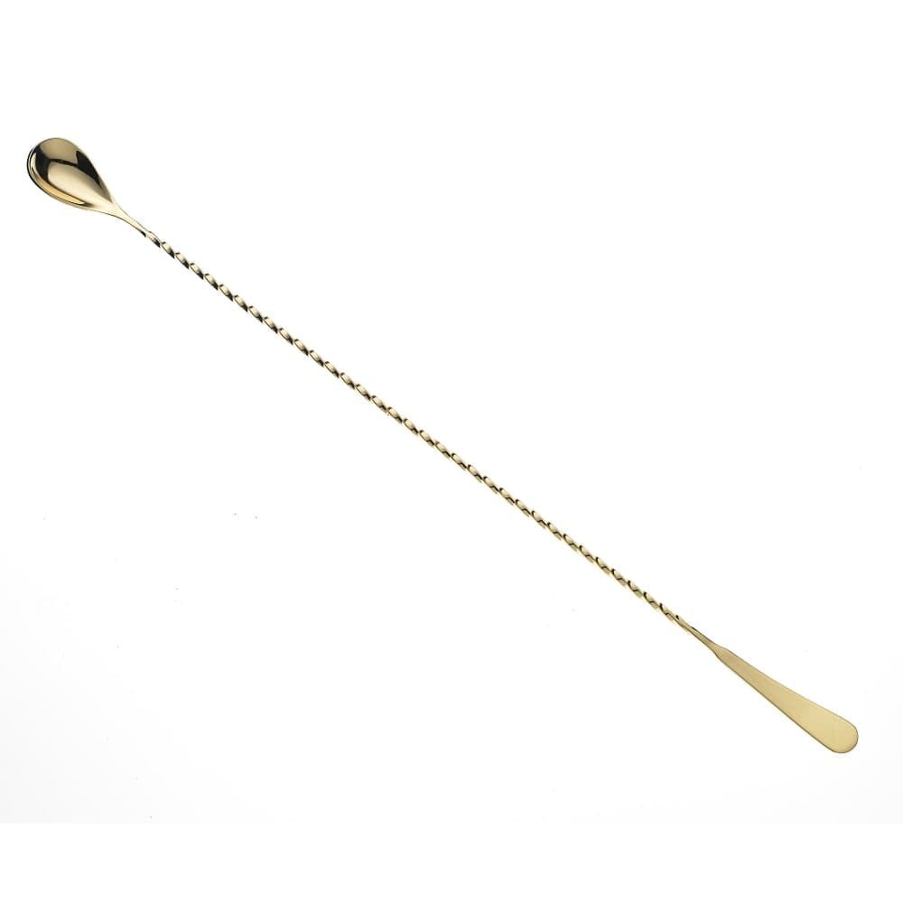 Barfly 17 1/8" Japanese Bar Spoon w/ Machined End, Gold (M37011GD)