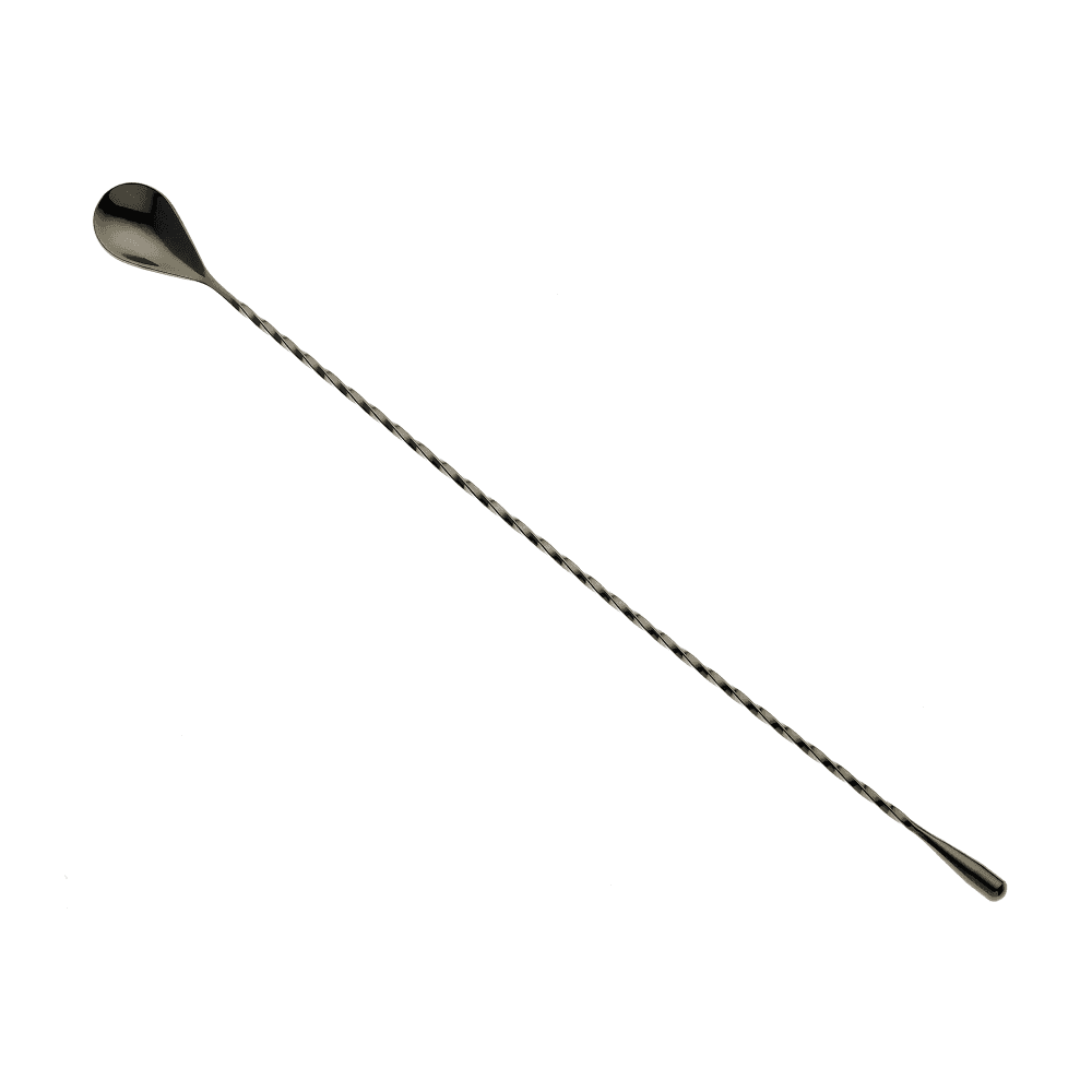 Barfly 15 3/4" Bar Spoon w/ Weighted Teardrop End, Gun Metal Black (M37013BK)