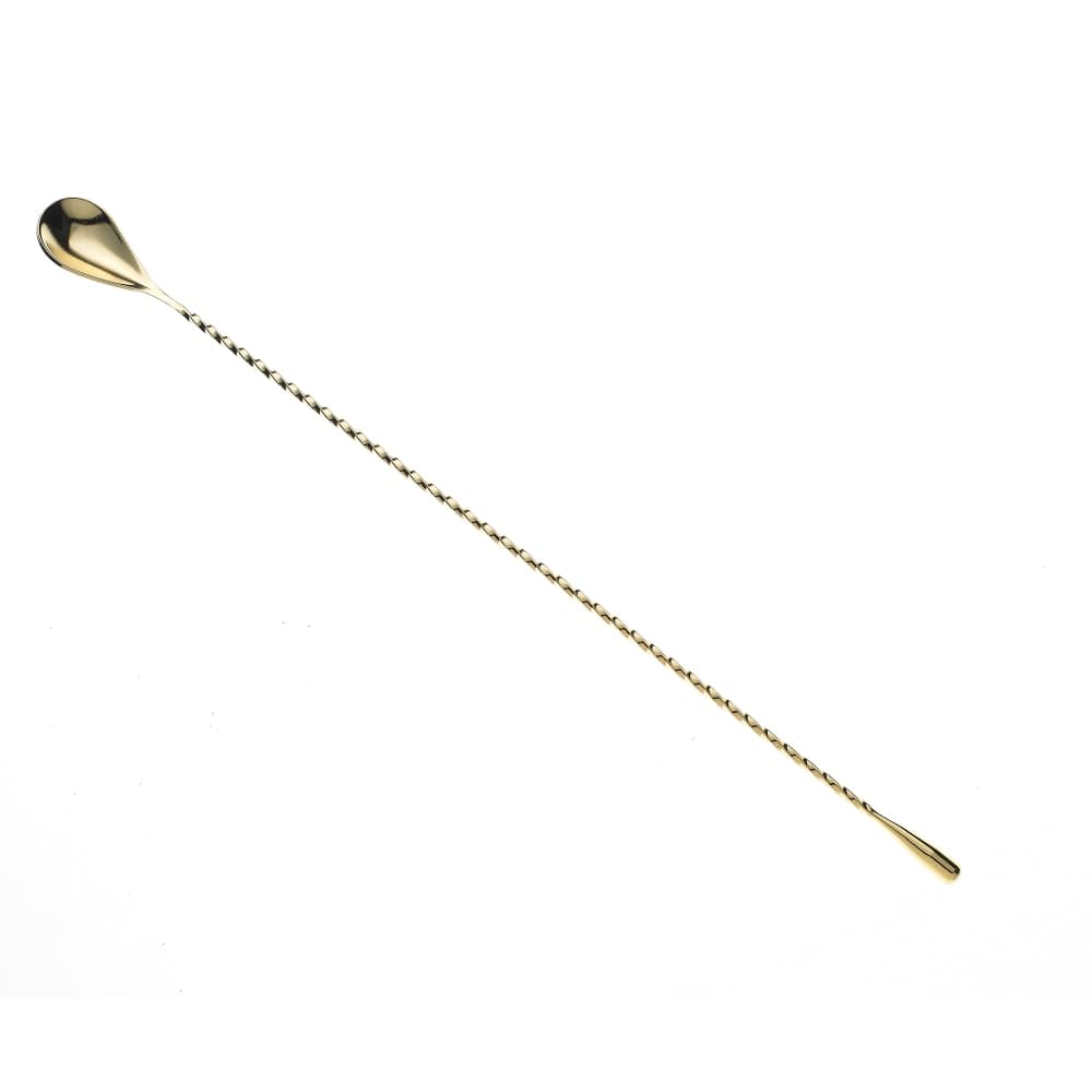 Barfly 15 3/4" Bar Spoon w/ Weighted Teardrop End, Gold (M37013GD)