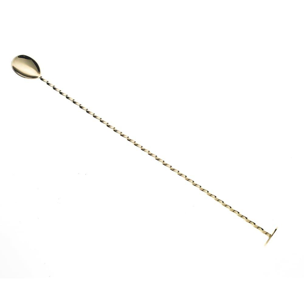 Barfly 15 3/4" Bar Spoon w/ Muddler End, Gold (M37019GD)
