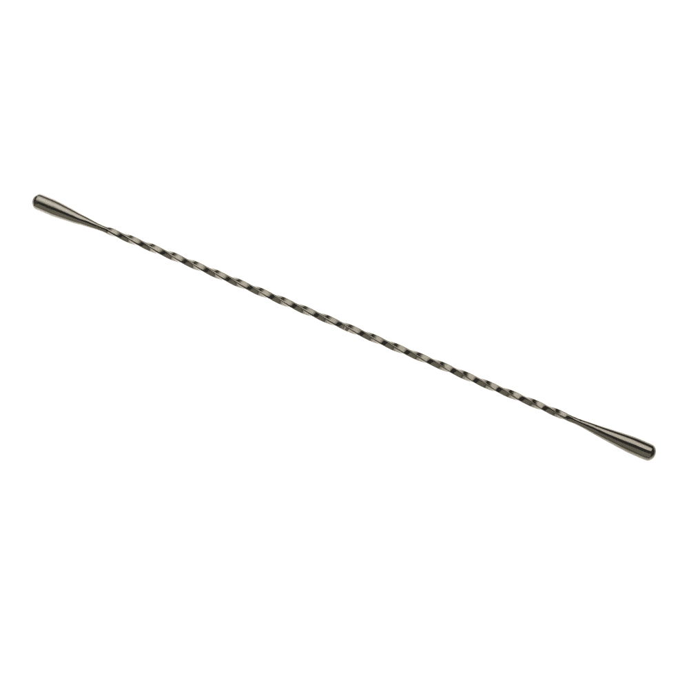 Barfly 13 3/16" Double Teardrop End Cocktail Stirrer, Gun Metal Black (M37020BK)