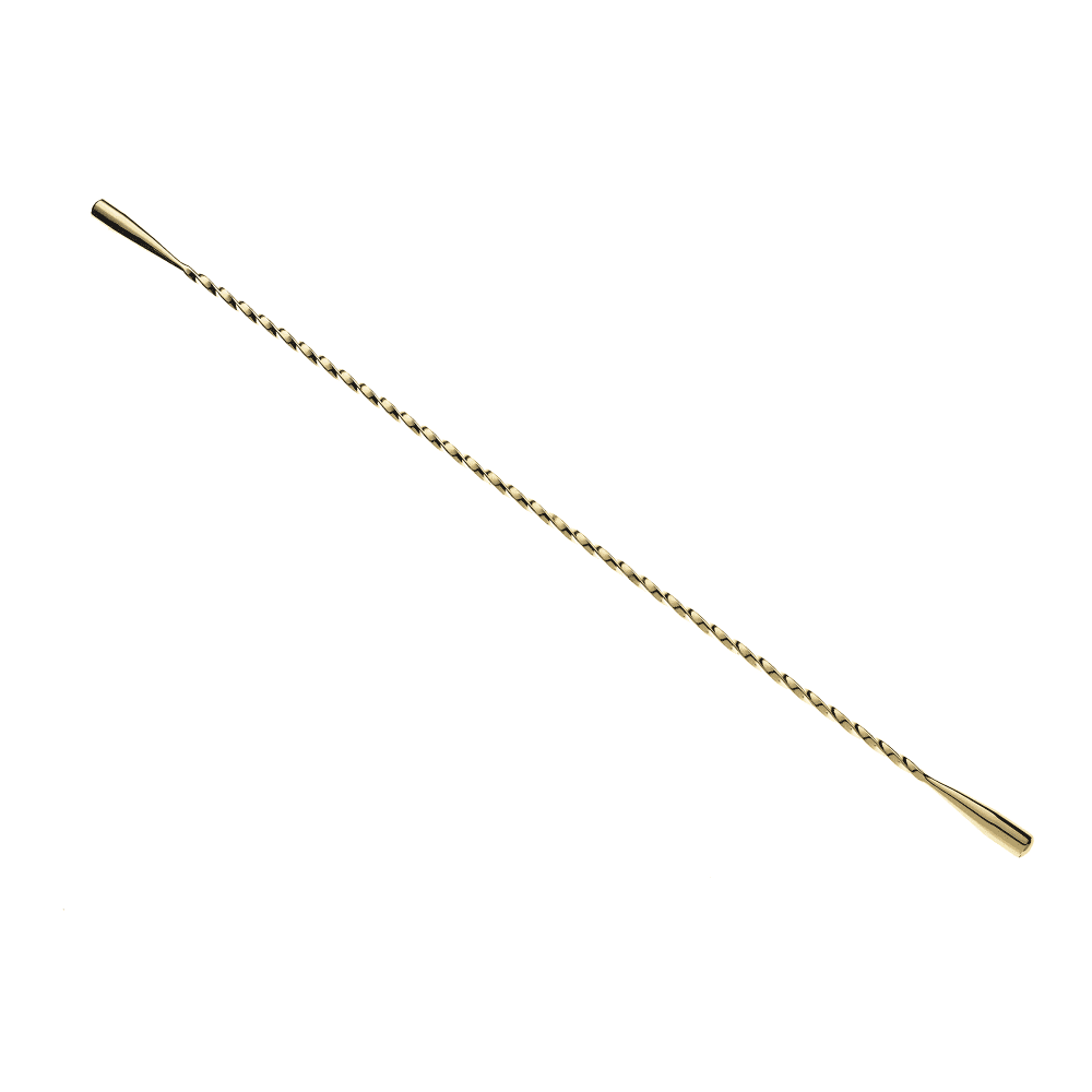 Barfly 13 3/16" Double Teardrop End Cocktail Stirrer, Gold (M37020GD)