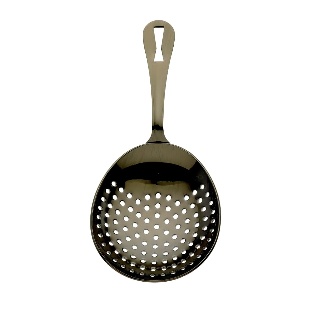 Barfly 6 1/2&quot; Julep Strainer, Gun Metal Black (M37028BK)