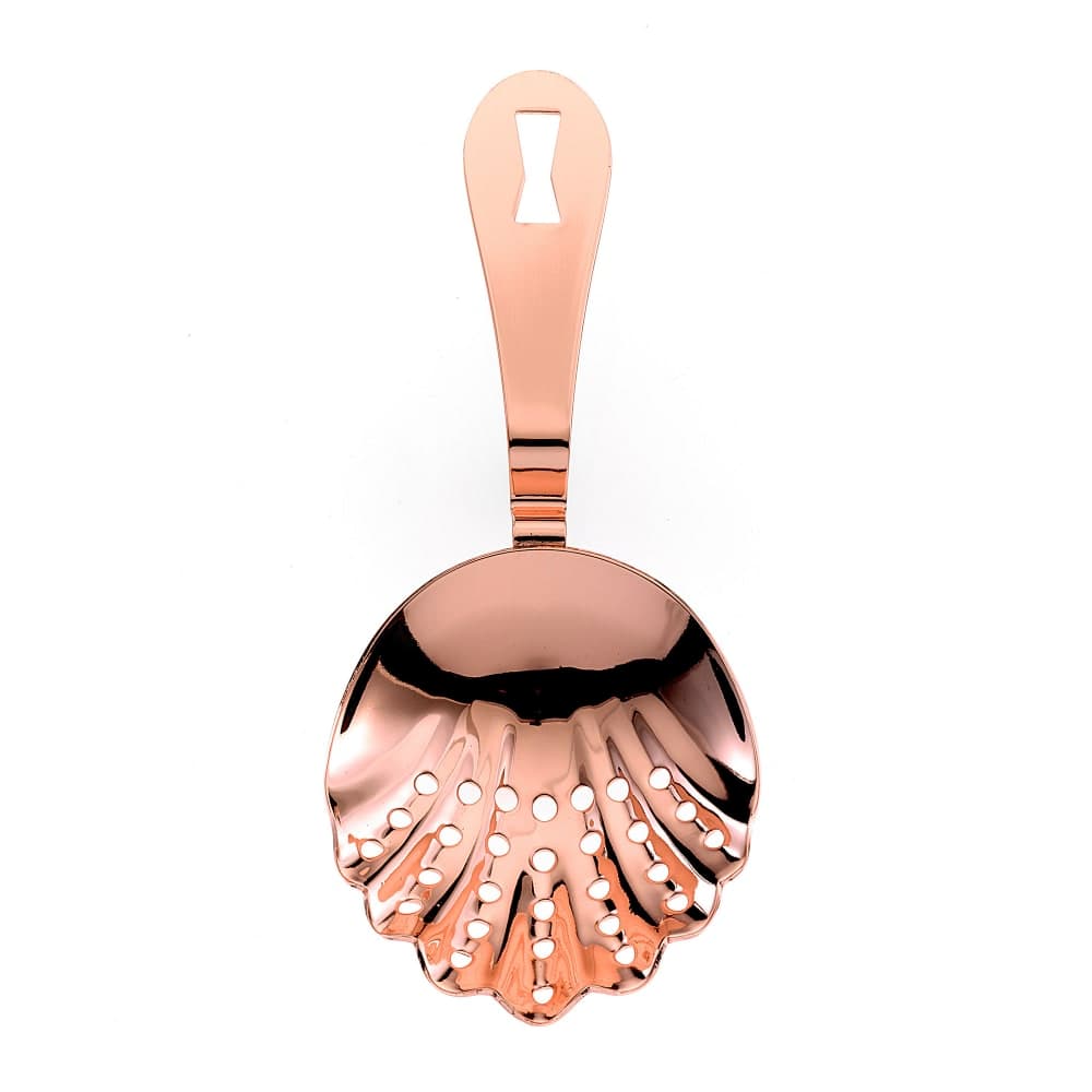 Barfly 7&quot; Scalloped Julep Strainer, Copper (M37029CP)