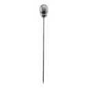 Barfly 4 3/8" Cocktail Pick w/ Skull Top, Stainless (M37064) thumbnail 2