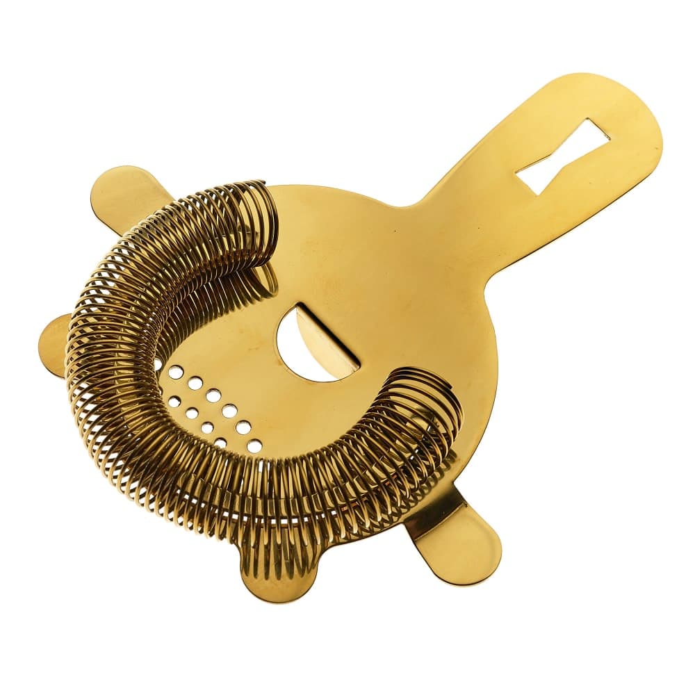 Barfly 5 5/8" Spring Bar Strainer, Gold (M37071GD)
