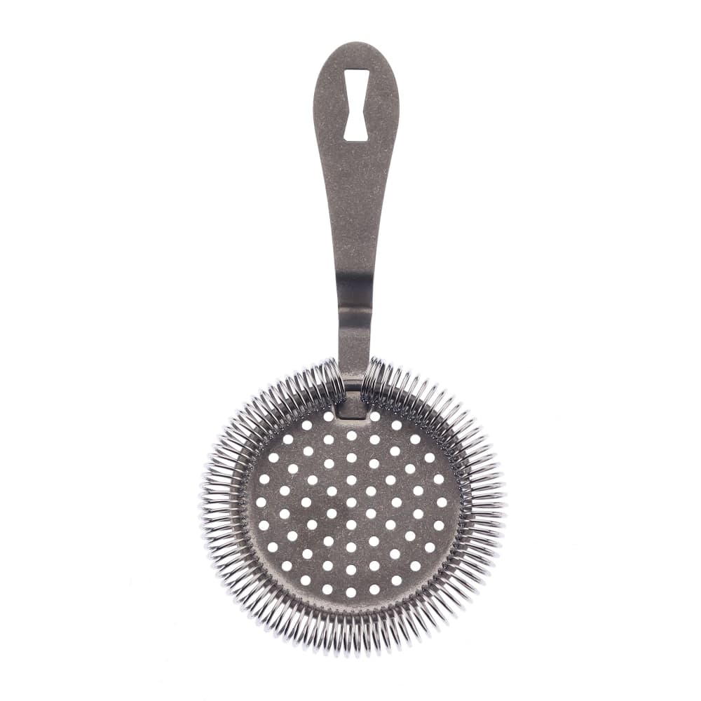Barfly 7 1/4&quot; Deluxe Antique Hawthorne Bar Strainer - Stainless Steel, Vintage (M37218VN)