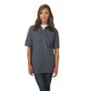 Mercer Culinary M60250GY4X Metro Edge® Brewer Work Shirt w/ Short Sleeves - Poly/Cotton, Gray, 4X thumbnail 5