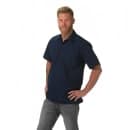 Mercer Culinary M60250NB4X Metro Edge® Brewer Work Shirt w/ Short Sleeves - Poly/Cotton, Navy Blue, 4X thumbnail 5