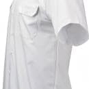 Mercer Culinary M60250WH5X Metro Edge® Brewer Work Shirt w/ Short Sleeves - Poly/Cotton, White, 5X thumbnail 2