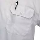 Mercer Culinary M60250WHL Metro Edge® Brewer Work Shirt w/ Short Sleeves - Poly/Cotton, White, Large thumbnail 3
