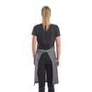 Mercer Culinary M63200BKD Full Length Bib Apron w/ (3) Pockets - 34 1/4" x 30 3/4", Cotton, Black thumbnail 4