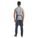 Mercer Culinary M63200DEN Full Length Bib Apron w/ (3) Pockets - 34 1/4" x 30 3/4", Cotton, Indigo thumbnail 4