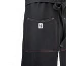 Mercer Culinary M63203BKD Full Length Bib Apron w/ (2) Pockets - 30" x 34", Cotton, Black thumbnail 2