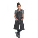 Mercer Culinary M63203BKD Full Length Bib Apron w/ (2) Pockets - 30" x 34", Cotton, Black thumbnail 3