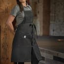 Mercer Culinary M63203BKD Full Length Bib Apron w/ (2) Pockets - 30" x 34", Cotton, Black thumbnail 5