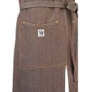 Mercer Culinary M63203BRN Full Length Bib Apron w/ (2) Pockets - 30" x 34", Cotton, Brown thumbnail 2