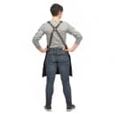 Mercer Culinary M63208DENBR Full Length Bib Apron w/ (5) Pockets - 30 1/2" x 25", Cotton, Black thumbnail 5