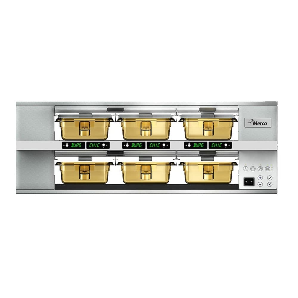 Merco 29.7"W Freestanding Warming Unit w/ (2) 18" Compartments, 208-230v/1ph (MHG23SAB2N)