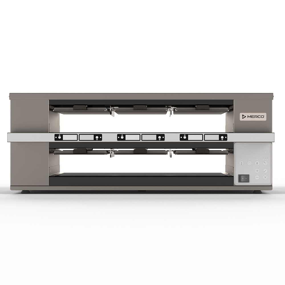 Merco 29 7/10"W Freestanding Warming Unit w/ (2) Shelves & (6) Trays - 120v (MHG23SSB1N)